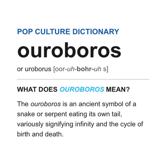 Ouroboros Snake Ring US size 7 - Picture 5 of 5